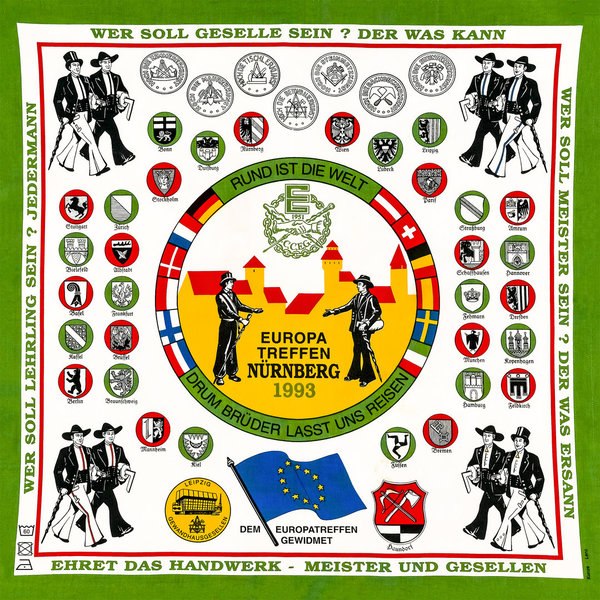 Taschentuch 2 der CCEG zum Kongress Sønderborg 2021 (Repro von 1993)